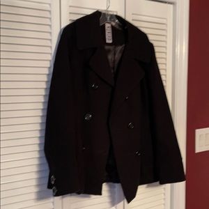 Black Button-Up Dress Coat